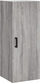 vidaXL Ντουλάπι Τοίχου Γκρι Sonoma 34,5 x 34 x 90 εκ.