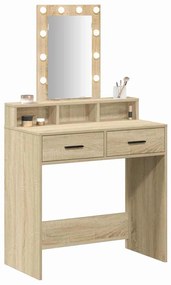 vidaXL Τραπέζι περιποίησης Καφέ 79 x 41 x 140 εκ. Επεξεργασμένο ξύλο