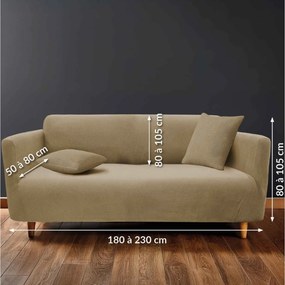 ΚΑΛΎΜΜΑΤΑ ΚΑΝΑΠΈ SOFA COVER 180 - 230 CM WAFFLED SACHA LIN DOUCEUR