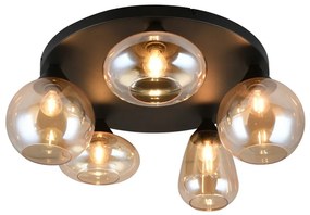 Φωτιστικό Οροφής Trio Lighting LUMINA 617030513 Μαύρο Ματ (Black Mat)