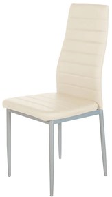Καρέκλα ROSE Μπεζ PVC 53x39x96cm - Μέταλλο - 14320018