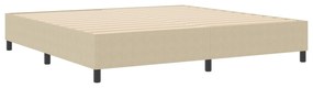 vidaXL Κρεβάτι Box Spring Ανοιχτό Πράσινο Γκρι 200x200 εκ. από Ψάθα