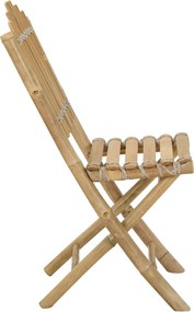 vidaXL Καρέκλα Κήπου 4 pcs Φυσικό Μπαμπού