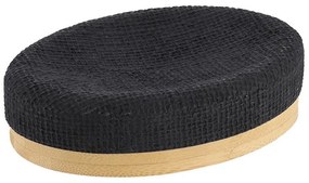Σαπουνοθήκη 06.64161103 Black-Natural Polyresin, Bamboo
