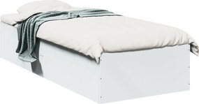 vidaXL Πλαίσιο Κρεβατιού Λευκό 100 x 200 εκ. Επεξεργ. Ξύλο