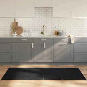 vidaXL Χαλί Ορθογώνιο Μαύρο 80 x 200 εκ. Μπαμπού