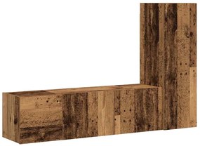 3 τεμαχίων ντουλάπι τηλεόρασης που τοποθετείται τοίχο από