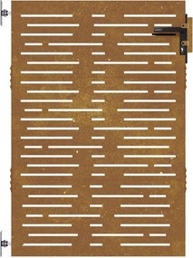 vidaXL Πύλη Κήπου 85 x 125 cm Ατσάλι με Επικάλυψη Πούδρας Κλειδώσιμο
