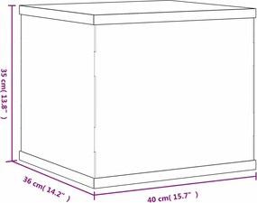 vidaXL Κουτί Βιτρίνας Διαφανές Ακρυλικό 40x36x35 εκ.