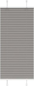 vidaXL Πλισέ περσίδα Ανθρακί 55x100 cm Πλάτος υφάσματος 54,4 cm