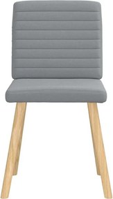 vidaXL Καρέκλες Τραπεζαρίας 4 τεμ Αν. Γκρι Υφασμάτινες