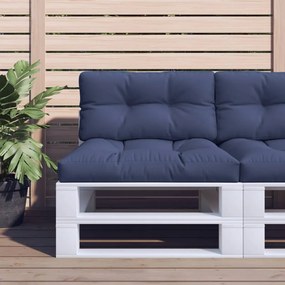 Μαξιλάρι Παλέτας Σετ Ναυτικό Μπλε 70 x 40 x 12 εκ. Υφασμάτινο