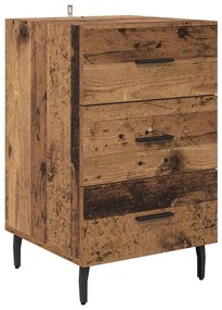 vidaXL Κομοδίνο Παλιό ξύλο 40 x 40 x 66 εκ. Επεξεργασμένο ξύλο