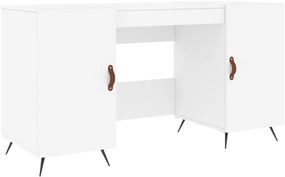 vidaXL Γραφείο Λευκό 140 x 50 x 75 εκ. από Επεξεργασμένο Ξύλο