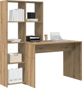 vidaXL Γραφείο Artisan Oak Επεξεργασμένο ξύλο 138,5 x 55 x 143 εκ