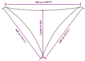 ΠΑΝΙ ΣΚΙΑΣΗΣ ΤΡΙΓΩΝΟ ΜΠΕΖ 3 X 4 X 5 Μ. ΑΠΟ ΎΦΑΣΜΑ OXFORD 135173