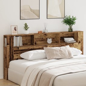 vidaXL Κεφαλάρι Ντουλάπα Παλιού Ξύλου 220x18,5x104,5 εκ