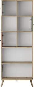 Βιβλιοθήκη Terra Megapap χρώμα florida oak 67x30x181εκ.