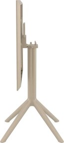 Τραπέζι Πτυσσόμενο Sky 60Χ60X74Εκ. Dove Grey