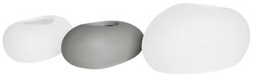 FLOWER POT-ROCK 50x32x19cm, Cement Απόχρωση White  50x32x19cm [-Άσπρο-] [-Artificial Cement (Recyclable)-] Ε6320,Β1
