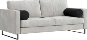vidaXL Μαξιλάρια Στήριγμα 2 pcs Μαύρο Ø 25 x 70 cm
