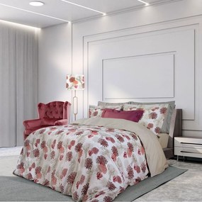 Σεντόνια 2120 (Σετ 3τμχ) Cream-Red Greenwich Polo Club Single 170x260cm 100% Βαμβάκι