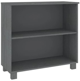 vidaXL Ντουλάπι HAMAR Σκ. Γκρι 85 x 35 x 80 εκ. από Μασίφ Ξύλο Πεύκου