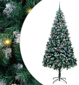 vidaXL Τεχνητό Χριστουγεννιάτικο Δέντρο με 300 LED Πράσινο 240 cm
