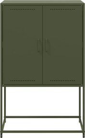 vidaXL Ντουλάπι Πράσινο Λαδί 68,5x38,5x107 εκ. από Ατσάλι