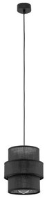 Κρεμαστό Φωτιστικό Οροφής 20cm E27 15W IP20 Calisto TK Lighting-5306-Μαύρο 5306