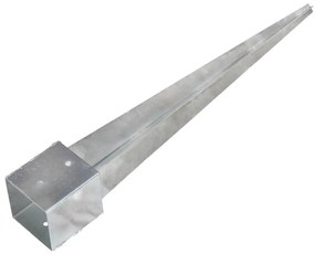 vidaXL Στηρίγματα Εδάφους 6 τεμ. Ασημί 12x12x89 εκ. Γαλβανισμ. Ατσάλι