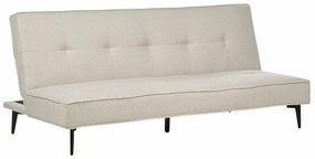 Καναπές κρεβάτι Berwyn 1660, Λειτουργία ύπνου, Beige, 191x90x83cm, Πόδια: Μέταλλο