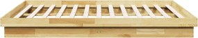 vidaXL Πλαίσιο κρεβατιού χωρίς στρώμα 200x200 cm μασίφ ξύλο δρυς