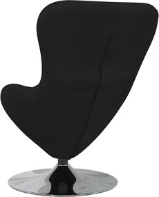 vidaXL Κάθισμα-αυγό Μαύρο 63 x 73 x 90 εκ ύφασμα