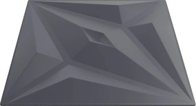 vidaXL Πάνελ τοίχου Αστέρι 24 pcs Αστέρι Γκρι 50 x 50 cm Φελιζόλ XPS