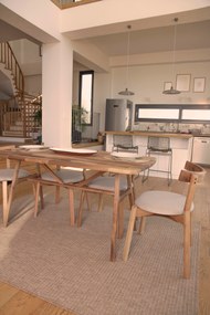 Stewehome Μασίφ Τραπέζι Καρυδιάς Slim 150x80x74.5 cm