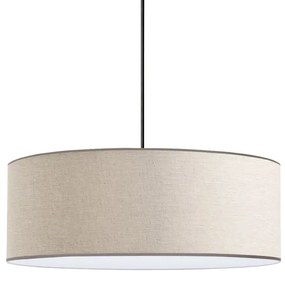 Φωτιστικό οροφής Rufio pakoworld Ε27 σε καφέ-κρέμα απόχρωση Φ50x20εκ 202-000160