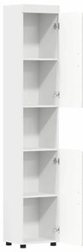 vidaXL Ντουλάπι Μπάνιου με αποθήκευση TULUM Λευκό 37 x 31.5 x 203 εκ
