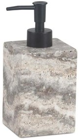 Δοχείο Κρεμοσάπουνου Marble AH-BA25094 7x7x20cm Grey Andrea House Μάρμαρο