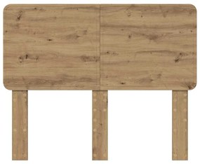 vidaXL Κεφαλάρι με κεφαλάρι Artisan Oak 135 cm Επεξεργασμένο ξύλο