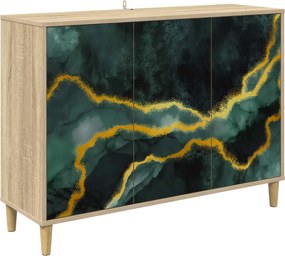 vidaXL Πλαϊνό γραφείο WIJHE Sonoma 102 x 33 x 75 εκ.