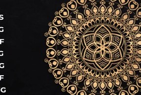 Intra απο ξύλο plywood 3mm-4mm πάχος – Διακόσμηση τοίχου Mandala Cut Laser Δίασταση  40x30 cm INTRAFABR-85633310