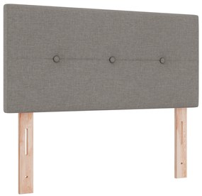 vidaXL Κρεβάτι Box Spring  με στρώμα - Taupe, 80x200 cm, Υφασμάτινο