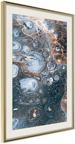 Αφίσα - Surface of the Unknown Planet I - 30x45 - Χρυσό - Με πασπαρτού