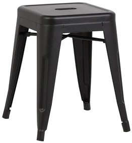 Σκαμπό Στοιβαζόμενο TEXAS Μαύρο Μέταλλο 43x43x45cm