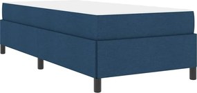 vidaXL Κρεβάτι με ελατήρια Μπλε 80 x 200 cm ύφασμα