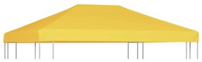 vidaXL Κάλυμμα για Κιόσκι Κίτρινο 4 x 3 μ. 270 γρ./μ²