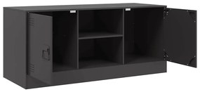 vidaXL Έπιπλο Τηλεόρασης Μαύρο 99x39x44 εκ. από Ατσάλι