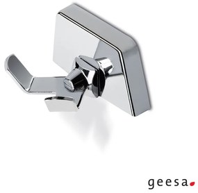 Άγκιστρο μπάνιου διπλό Geesa Chrome  5254