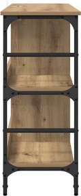vidaXL Πλαϊνό γραφείο Artisan Oak 102 x 32 x 73,5 εκ